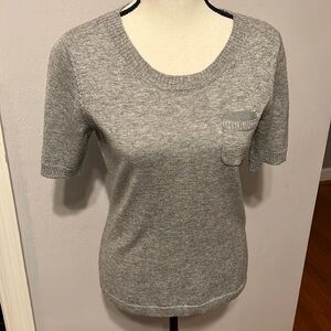 Banana republic short sleeve sweater  top with packet women's